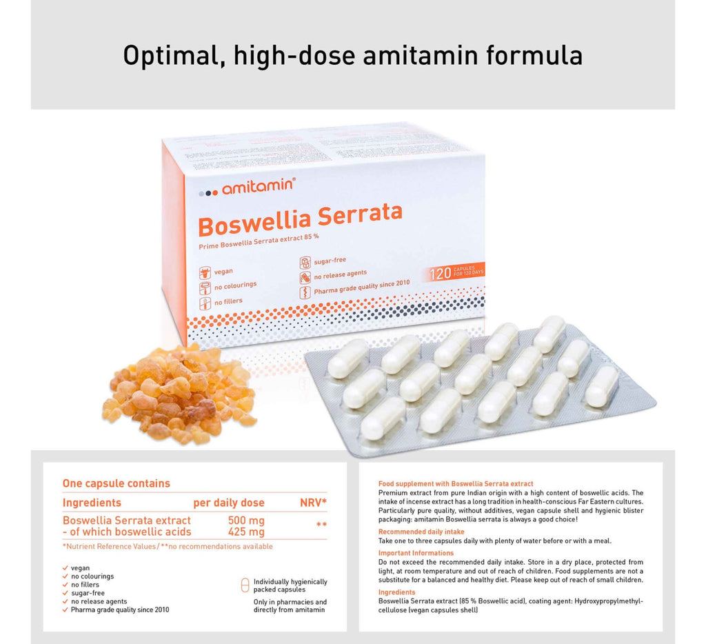 أميتامين® بوسويليا سيراتا - جودة نباتية بالكامل (توريد لمدة 120 يومًا)