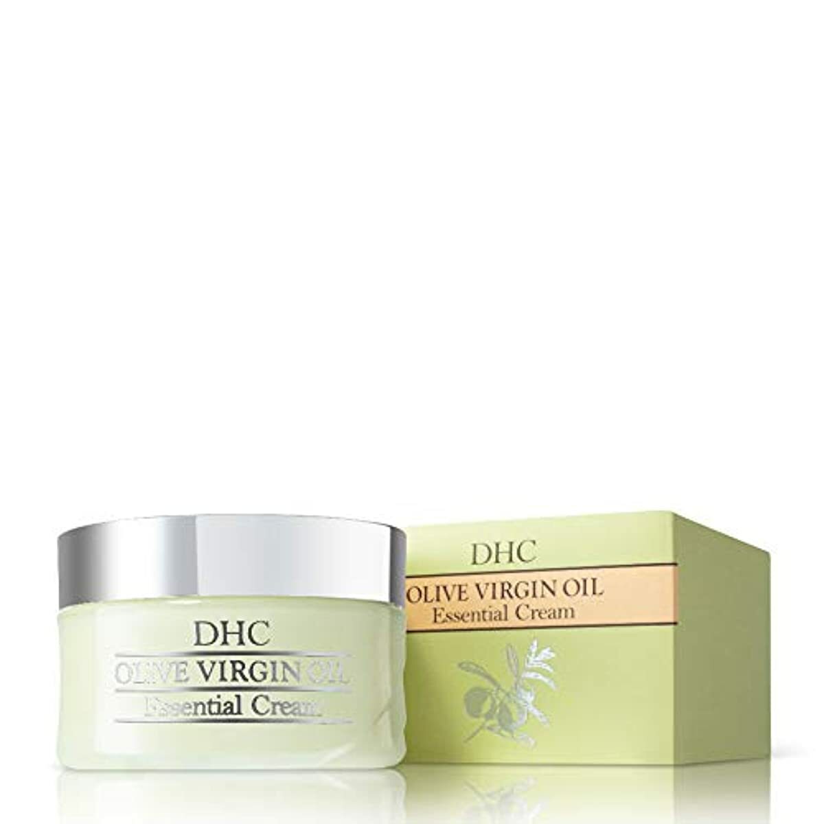 DHC Olive Virgin Oil Essential Cream, Moisturizer, Hydrating, Promotes Skin Elasticity, Radiant, Fragrance and Colorant Free, Ideal for All Skin Types, 1.7 oz. Net wt.