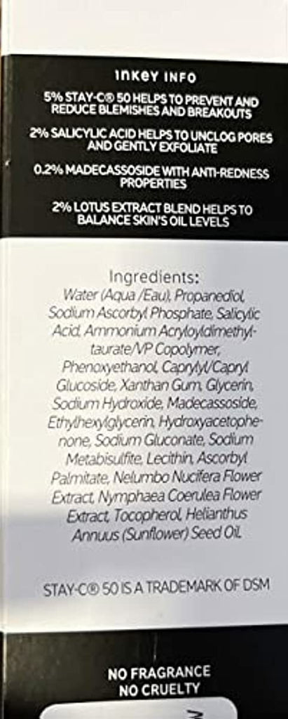 The INKEY List C-50 Blemish Night Treatment, Overnight Gel Treatment to Reduce Breakouts and Blemishes, 1.01 fl oz