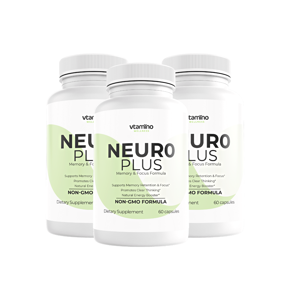 Vtamino Neuro Plus-Memory, Focus & Brain Booster Formula (30 Days Supply)